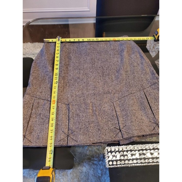 George Women's Solid Gray Polyester & Wool A-Line Casual Skirts Size 18W - Picture 7 of 10